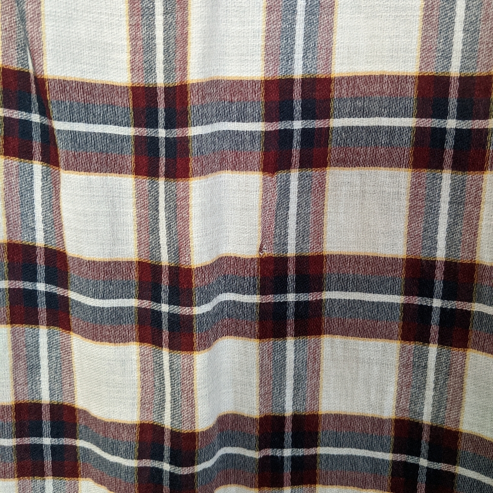 LOFT Softened Plaid Top - Picture 7 of 7